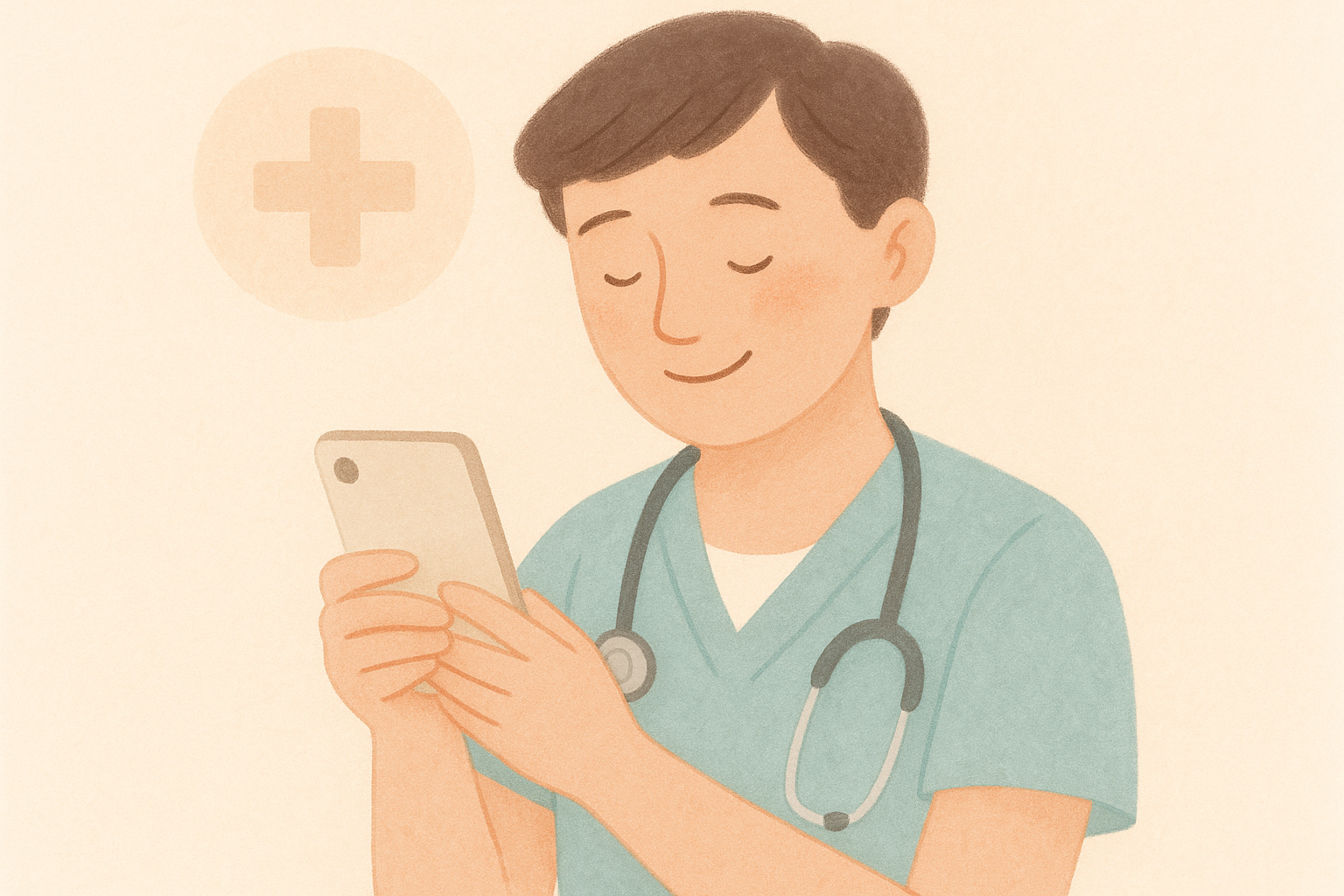 電子処方箋を活用する人のイメージ