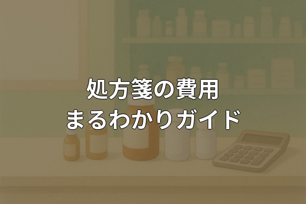 処方箋の費用はいくら?内訳と安く抑えるコツを解説