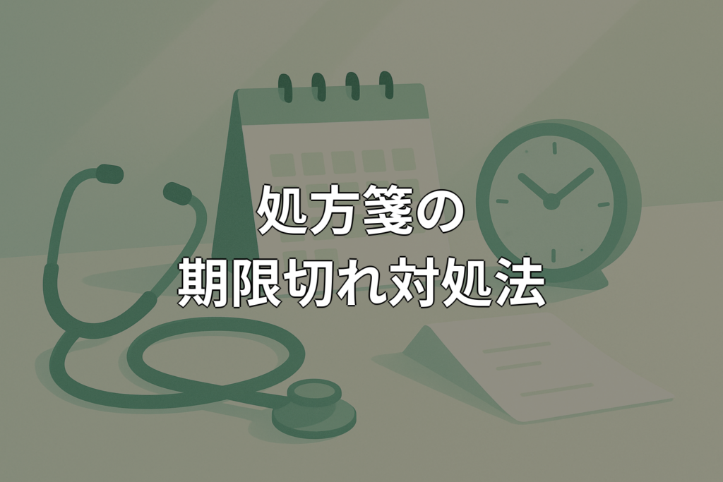 処方箋の期限切れはどうなる？再発行の流れと対処法