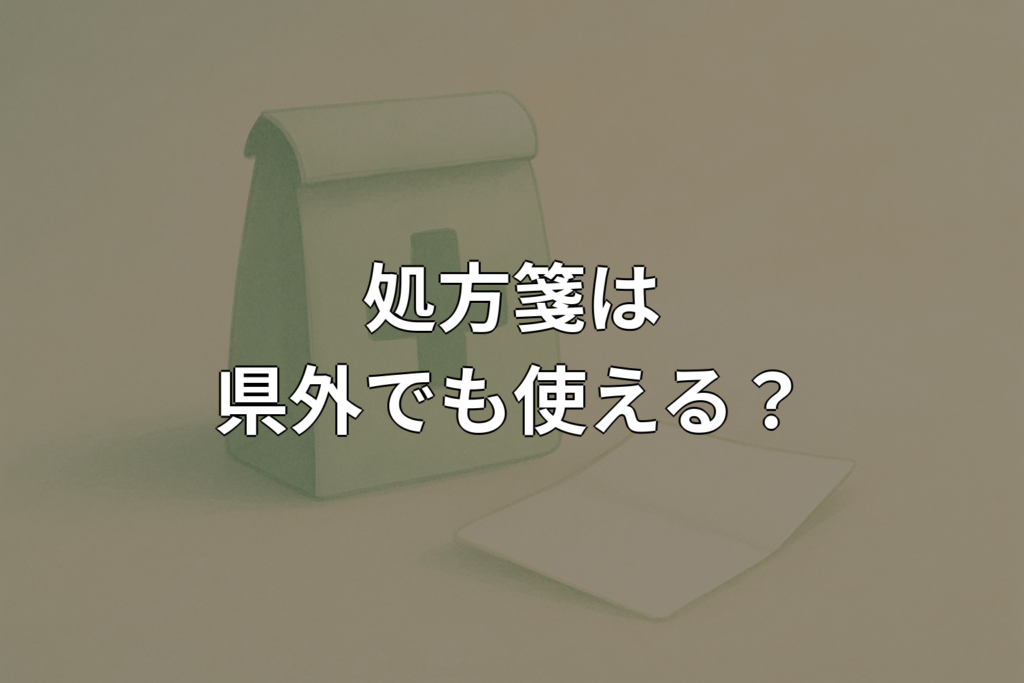 処方箋は県外でも使える？受け取り方や注意点を解説