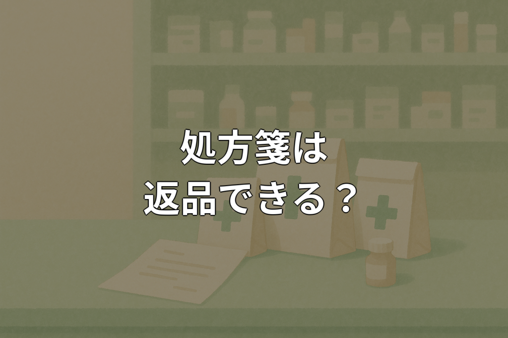 処方箋は返品できる？返金やキャンセルの可否を解説