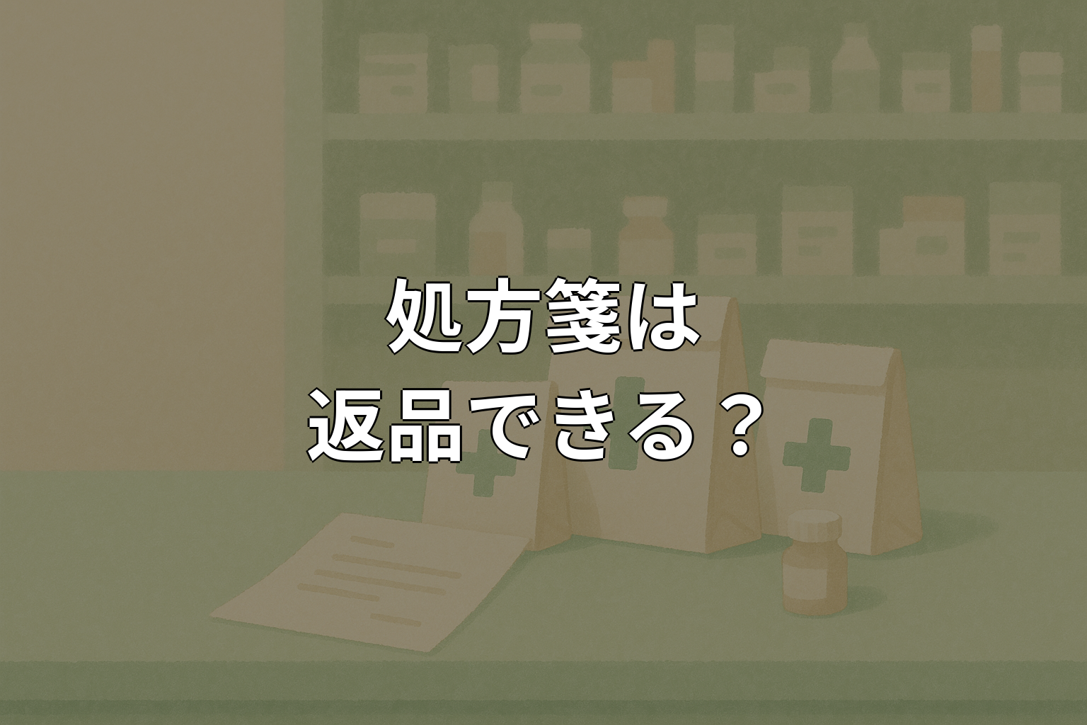 処方箋は返品できる?返金やキャンセルの可否を解説
